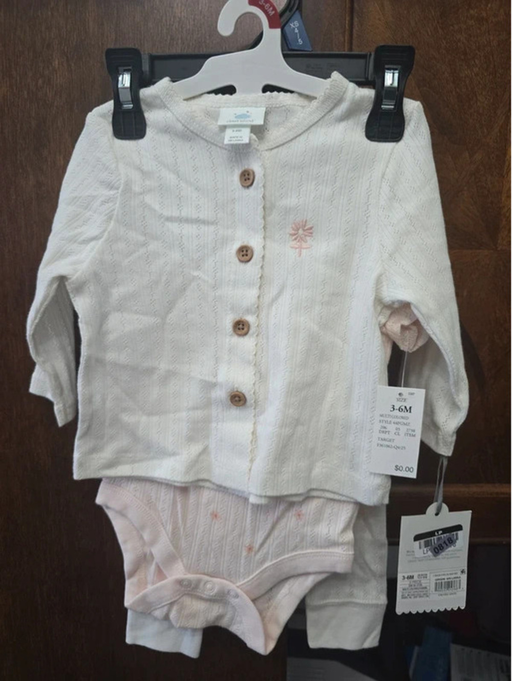 3 to 6m brand new three piece outfit set from cloud island item 818